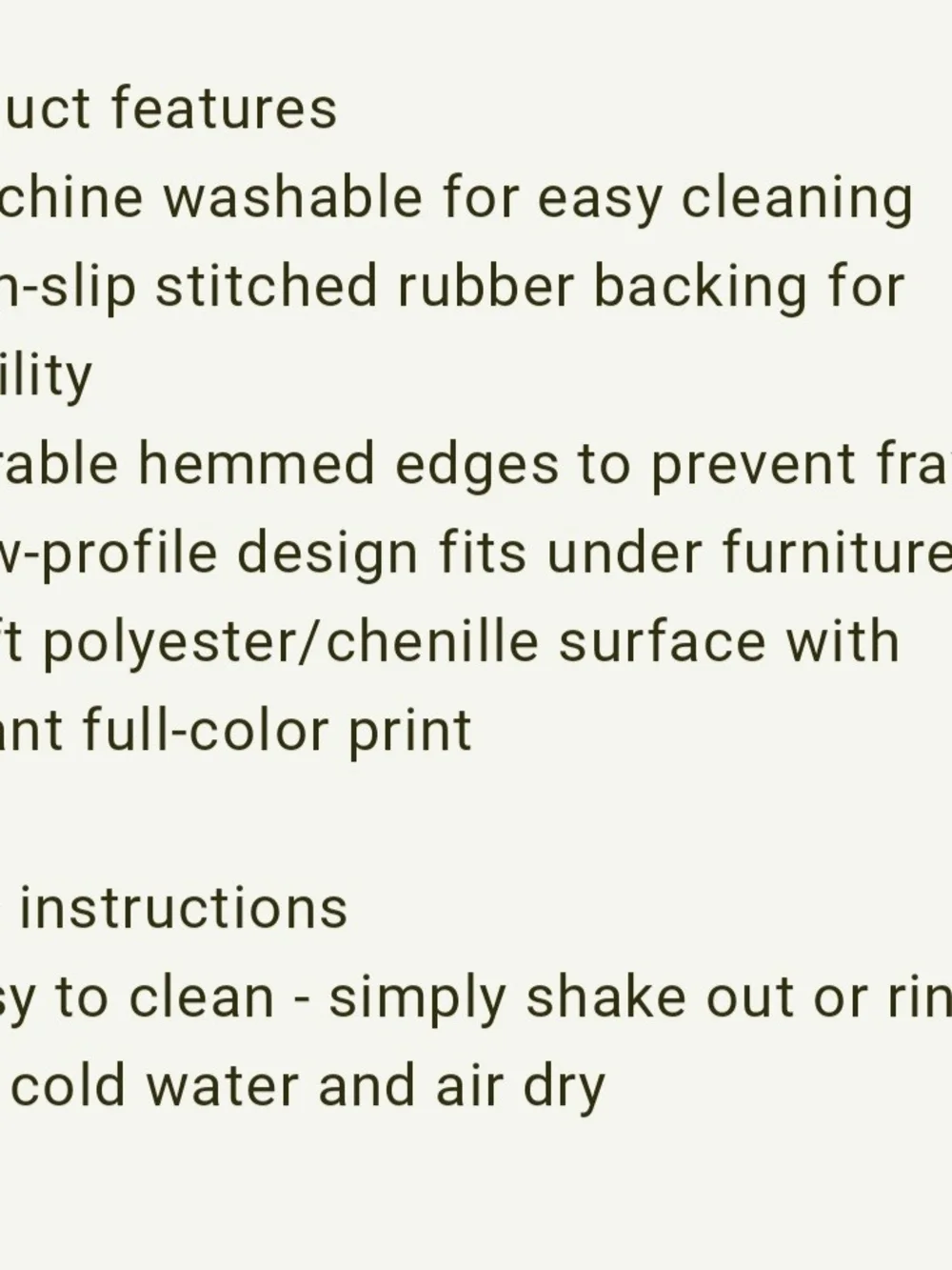 Equestrian Ranch Doormat NWT - Machine Washable 31